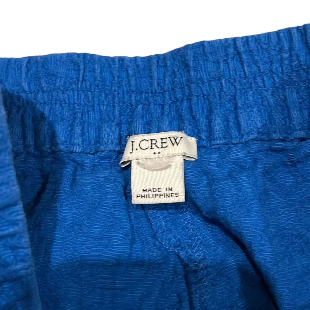 J. Crew Blue Jacquard Boardwalk Shorts 33